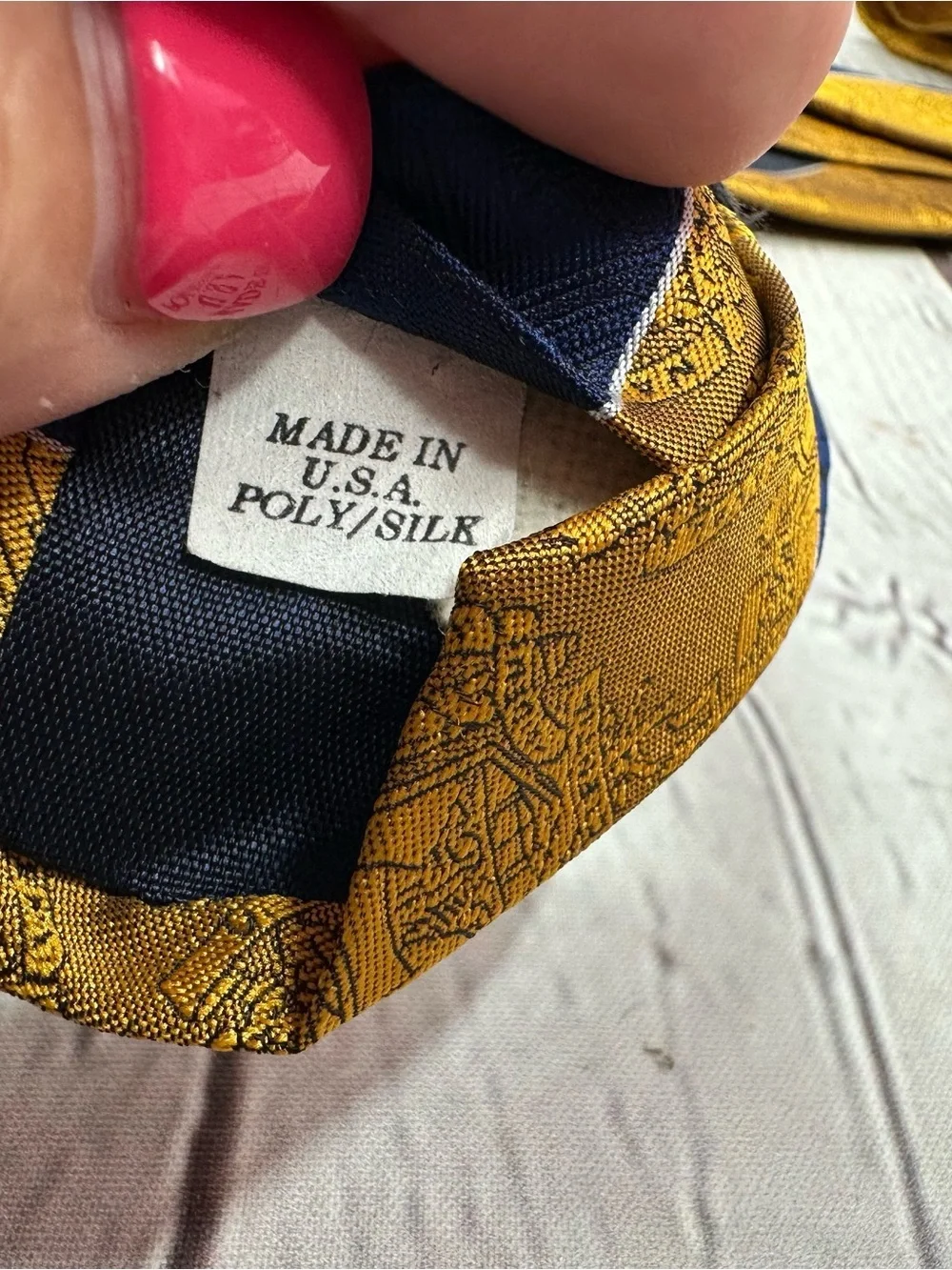 US naval academy Striped Men's Silk Tie - Classic Regimental Design